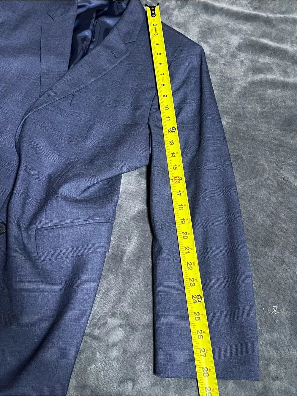 Banana Republic SportCoat Casual Business Suit Jacket SlimFit Texture Navy 44R